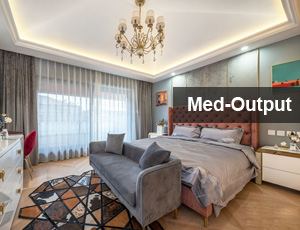 Medium Output Bedroom Lighting