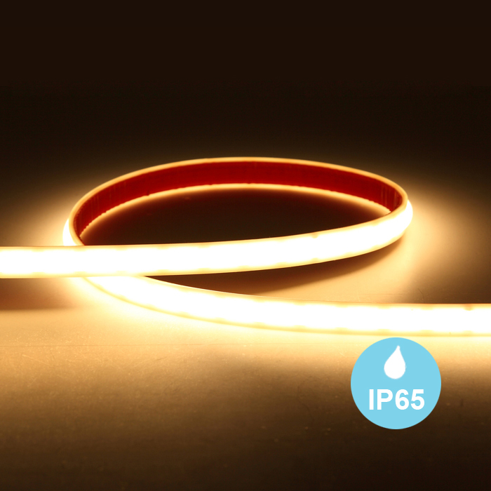 6500K COB LED Strip Lights - 12V Black PCB – High CRI 95