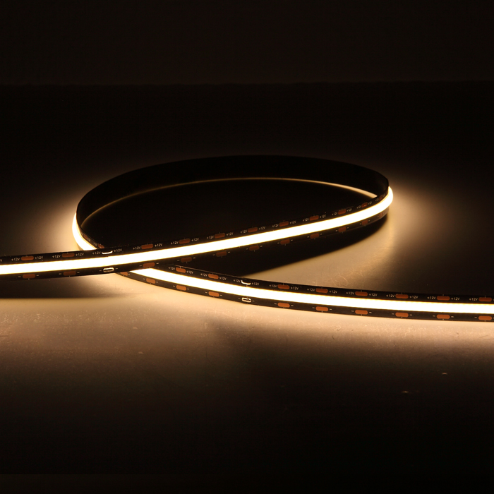 3000K COB LED Strip Lights - 12V Black PCB – High CRI 95