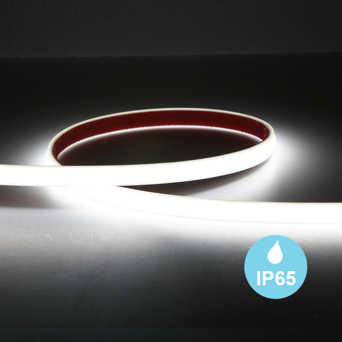 IP65 COB LED Strip Lights - High Output 24V Waterproof LED Strips