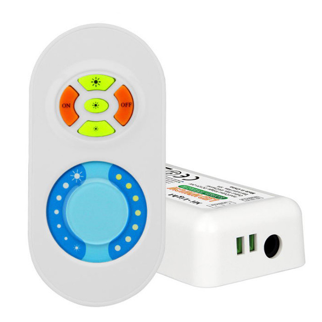 CCT LED Strip Controller with Wireless Remote for Warm White (2700K) t