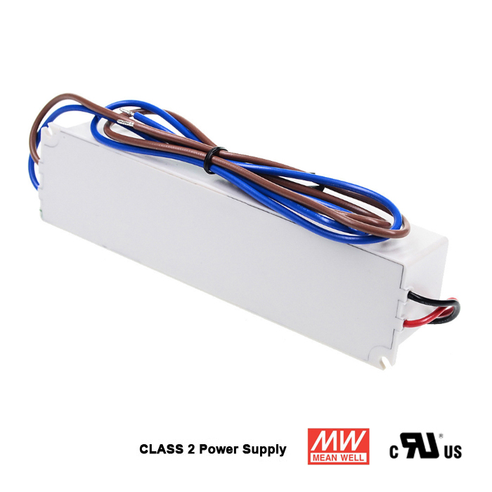 12V 5A 60Watt Waterproof LED Power Supply, LPV-60-12, Class 2