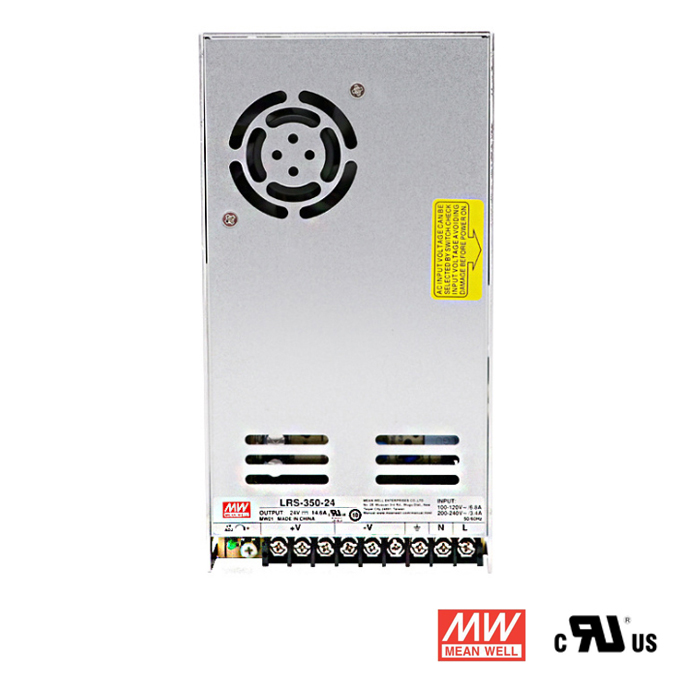 24V 14.6A 350W LED Power Supply, Mean Well LRS-350-24