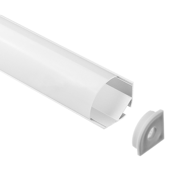 high quality diffuser E3 1m 1000mm white corner LED aluminium extrusion 