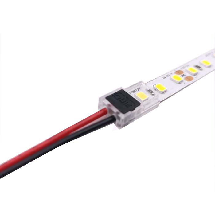 Super Slim LED Strip Connector - Strip to Wire - 2 Pin