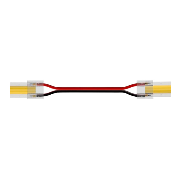2 Pin 10mm LED Strip to Strip Jumper or Solderless Corner Connector