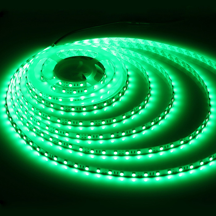 5050 12V Green LED Strip Light, 60/m, 5m Reel