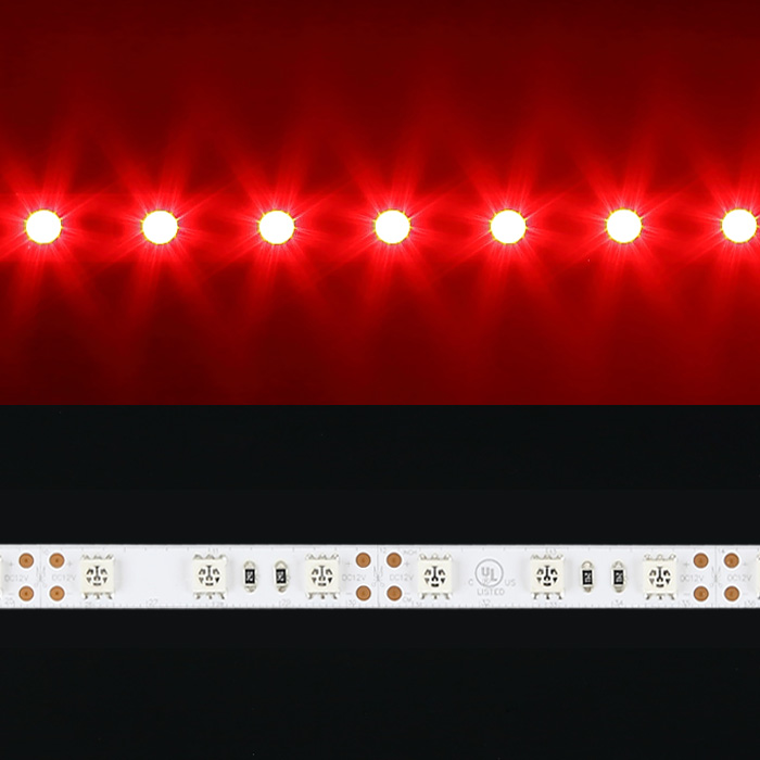 G4 AUTOMOTIVE 5M (16ft) Flexible LED Strip Light - SMD 5050, IP65 Waterproof, Red, Black PCB