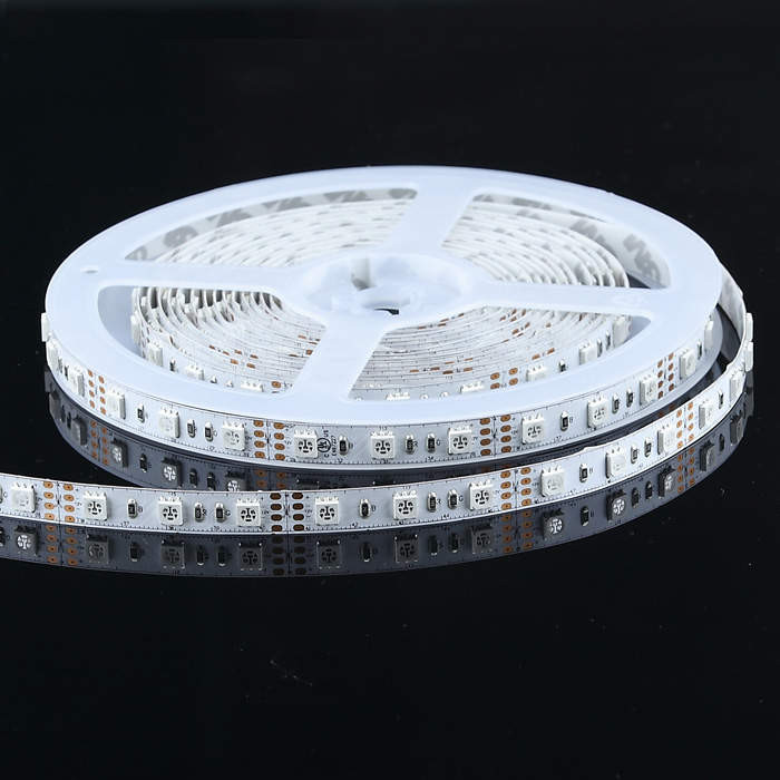 5m 12V LED 4 in 1 RGBW RGB+W Warmweiss Stripe Streifen Band 300leds Dimmbar 12mm 