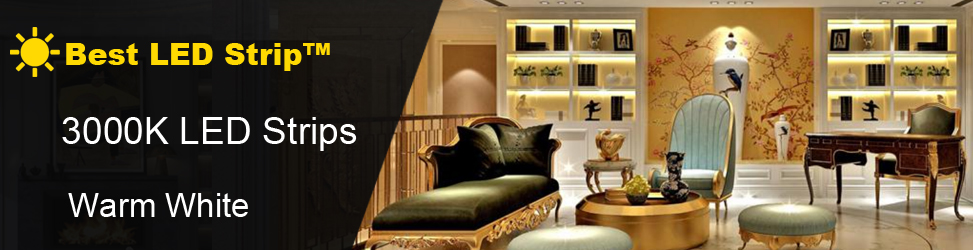 3000K Warm White LED Strip Lights