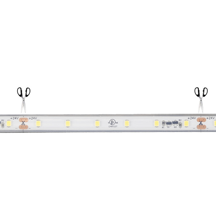 Low Output Outdoor IP65 24V LED Strip, Current Control, Cool White 6500K, 60/m, 10m Reel