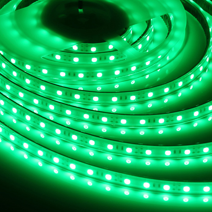 Waterproof 5050 12V Green LED Strip Light, 60/m, 5m Reel