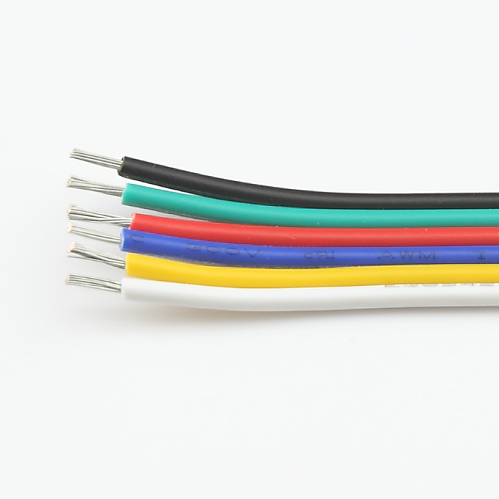6 Pin RGB+CCT LED Wire - 6 Conductor Cable, 22 AWG, by the foot