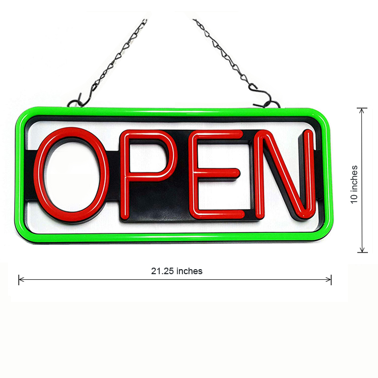 LED　open　Sign Alpine Industries 22 in. x 13 in. LED Programmable Message Board