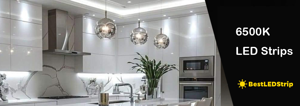 6500K Cool White LED Strip Lights