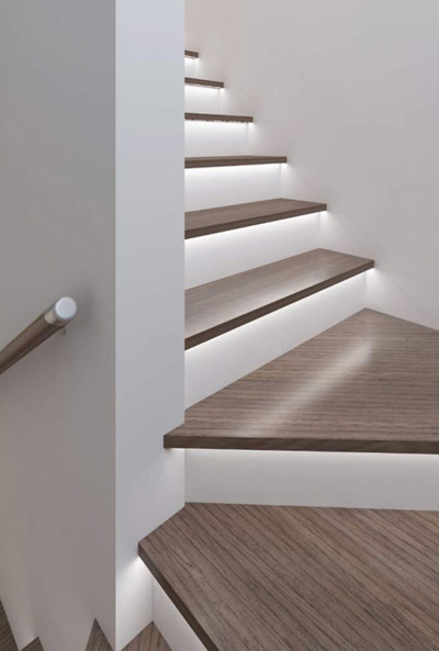 LED aluminum stair profiles