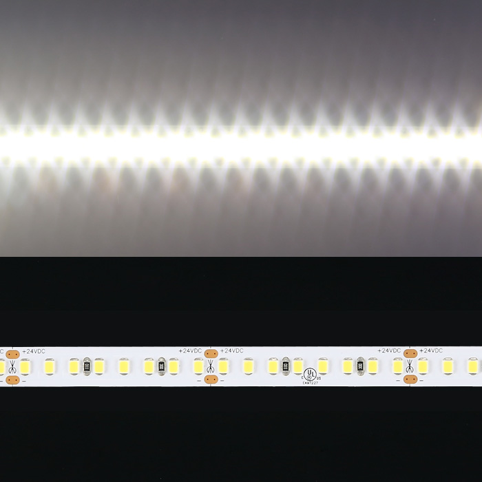 High Efficacy 2835 24V LED Strip, Neutral White 5000K, 160/m, 5m Reel